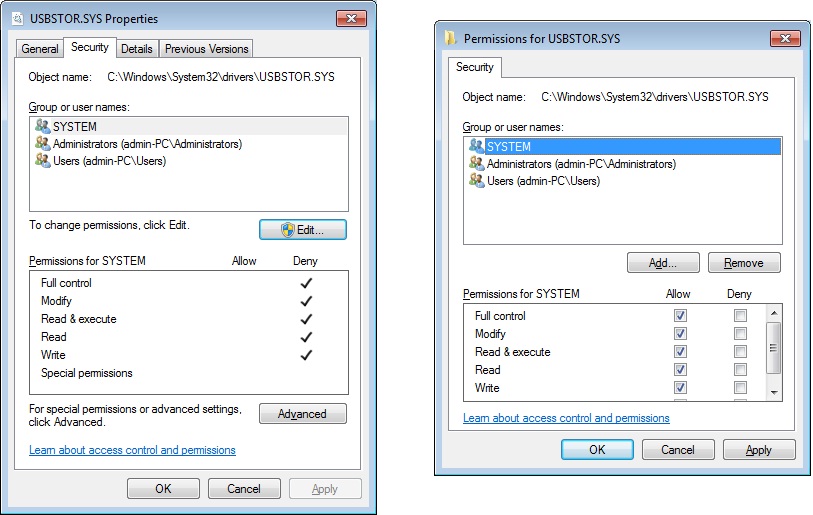 c windows system32 drivers usbstor sys driver